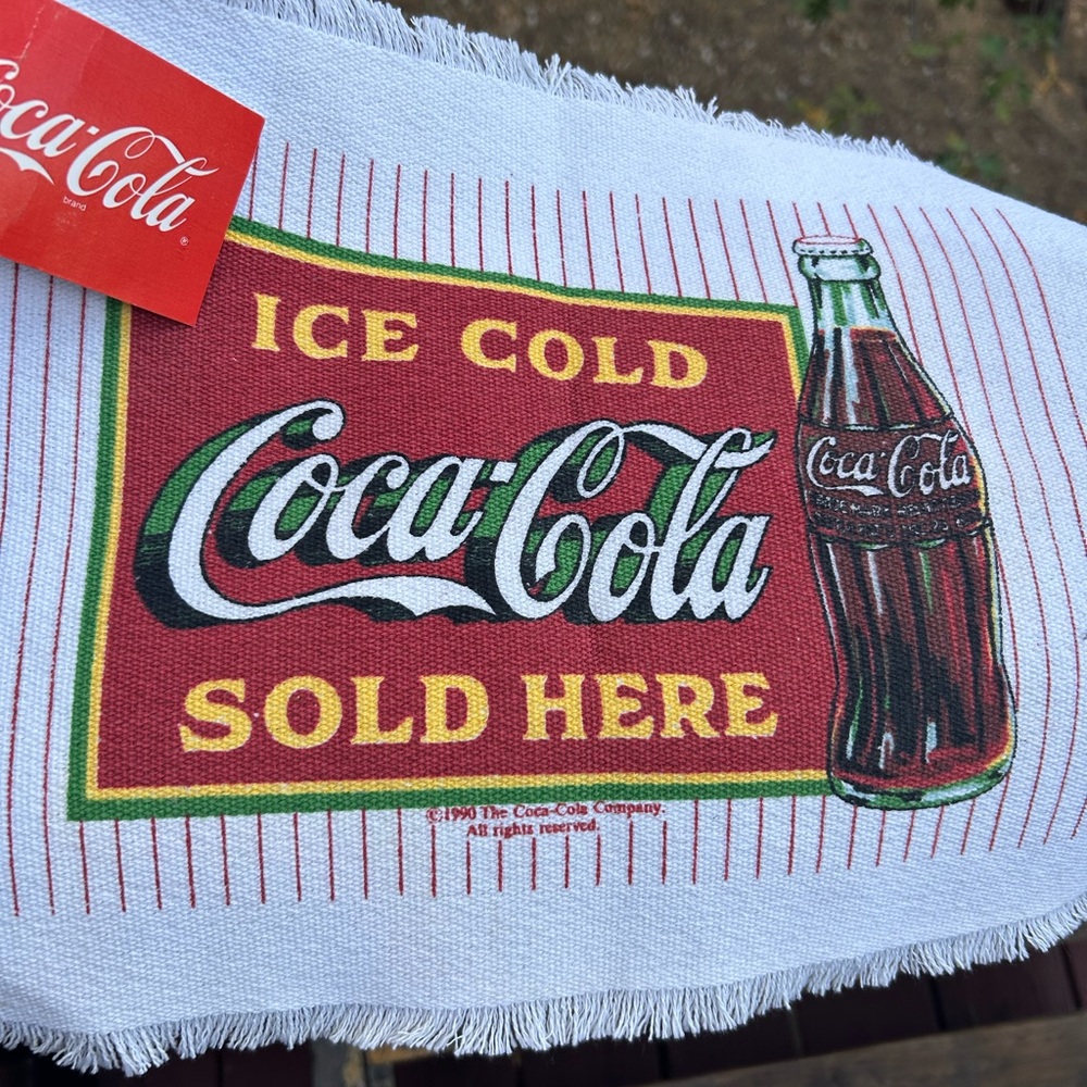 Coca-Cola Red and White Logo Towel - Picture 3 of 3
